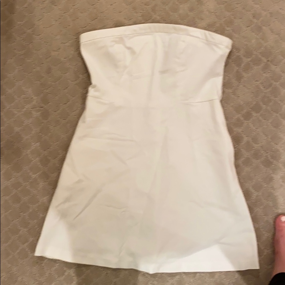 Tobi white strapless dress